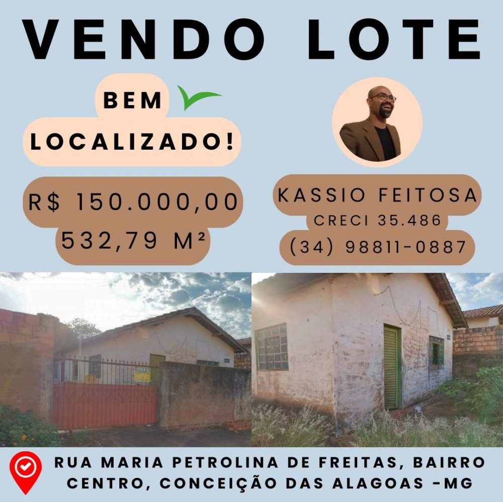 Lote - Venda - Centro - Conceio das Alagoas - MG