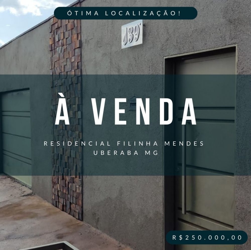 Casa - Venda - Residencial Filinha Mendes - Uberaba - MG