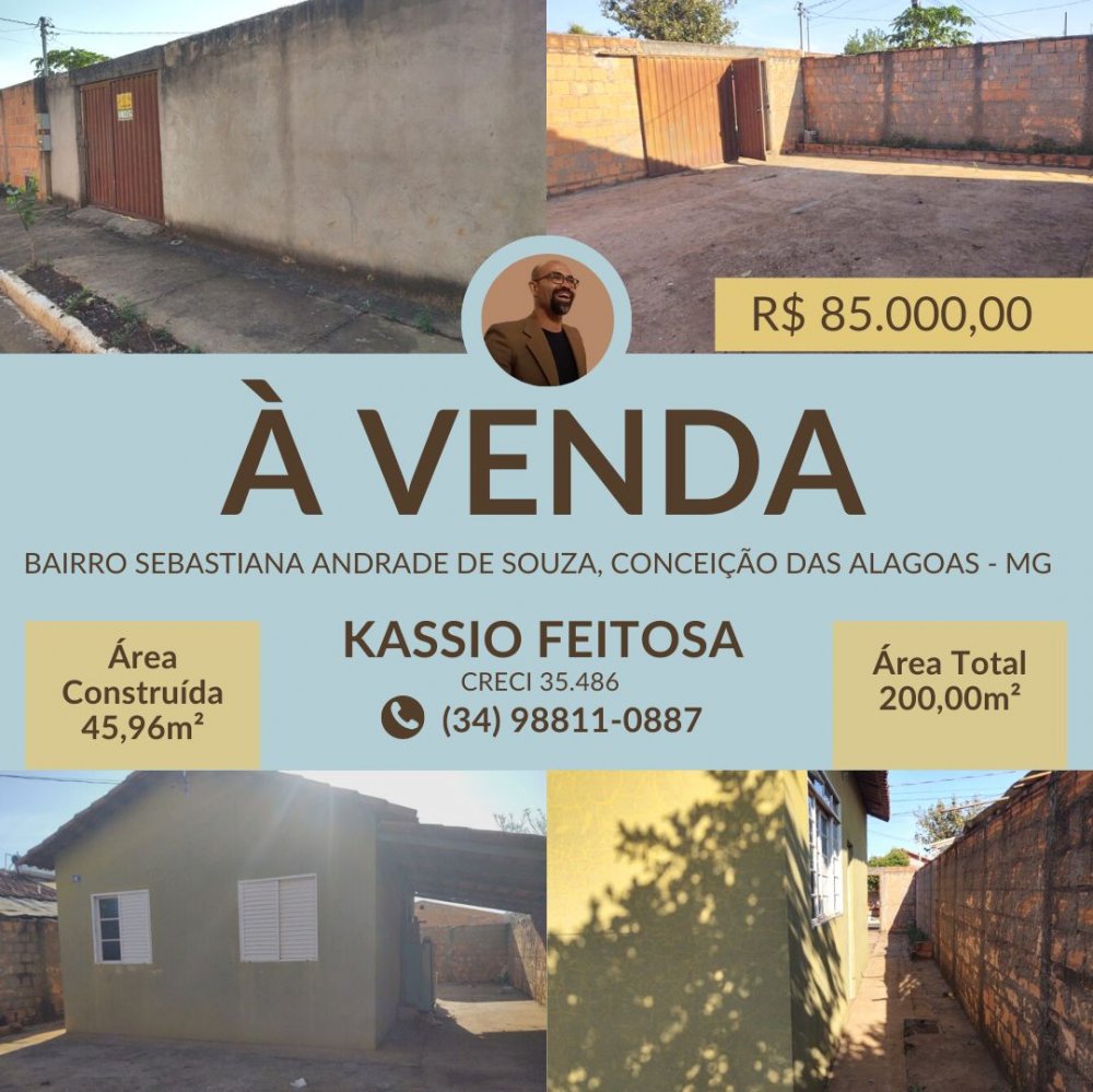 Casa - Venda - Sebastiana Andrade de Souza - Conceio das Alagoas - MG