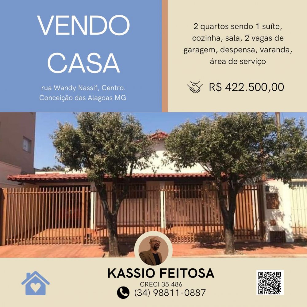 Casa - Venda - Centro - Conceio das Alagoas - MG