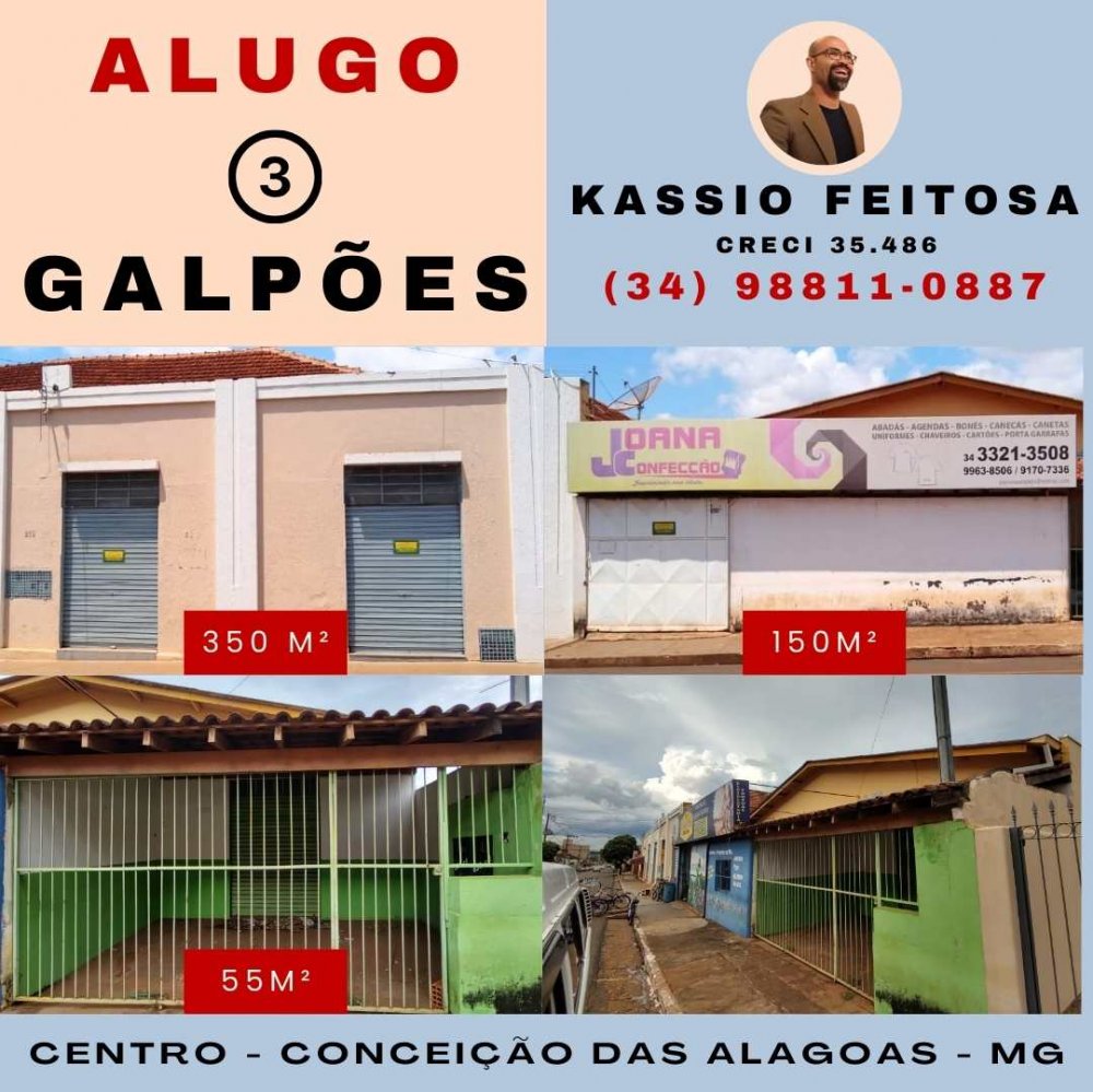 Galpão - Aluguel - Centro - Conceição das Alagoas - MG