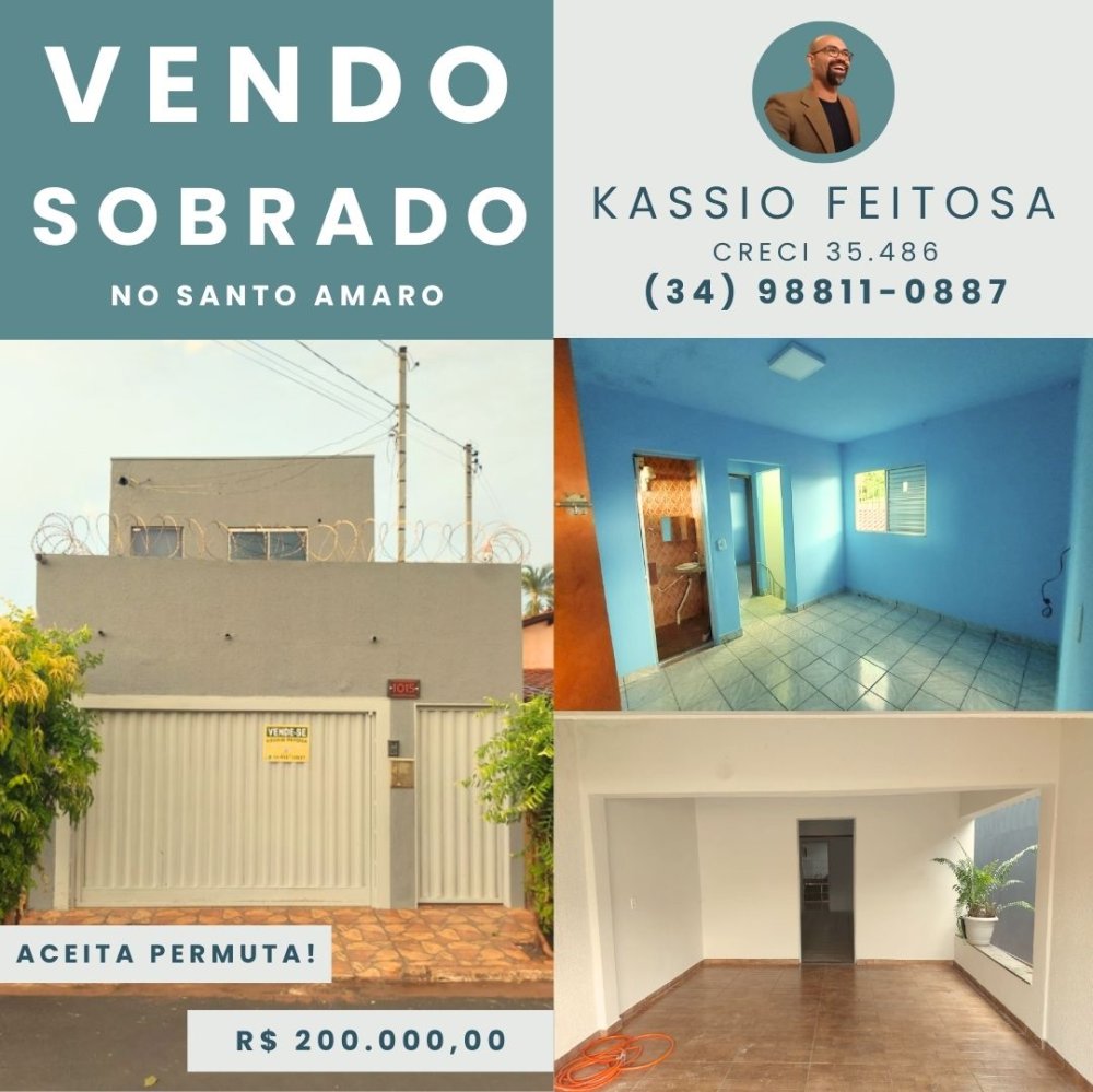 Sobrado - Venda - Santo Amaro - Conceição das Alagoas - MG
