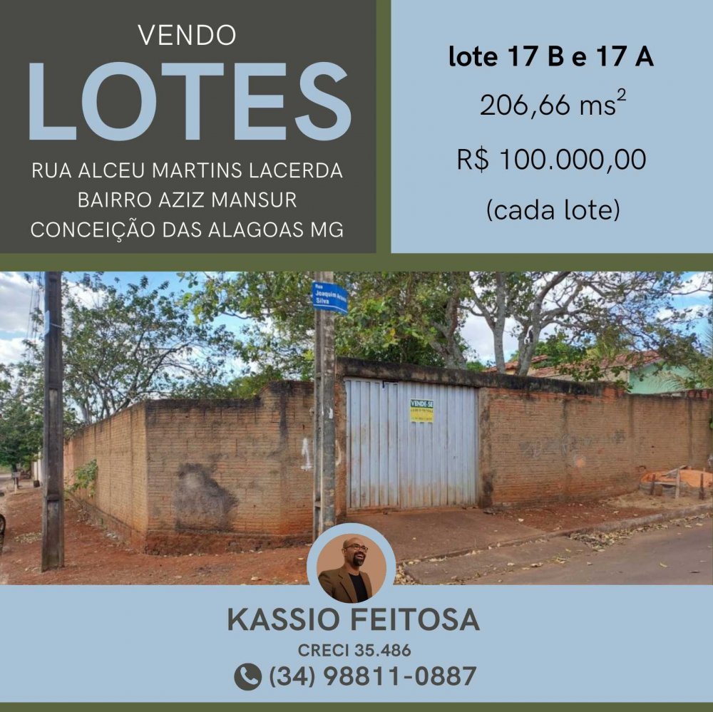 Terreno - Venda - Aziz Mansur - Conceição das Alagoas - MG