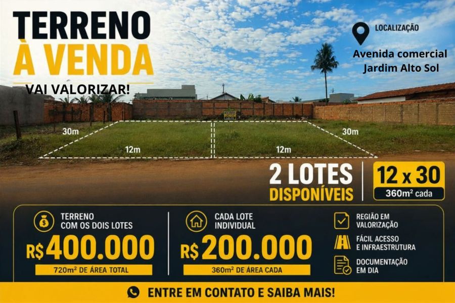 Terreno - Venda - Jardim Alto Sol - Concei��o das Alagoas - MG