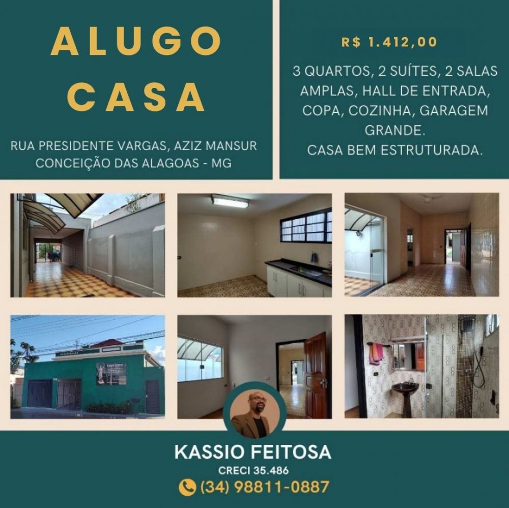 Casa - Aluguel - Aziz Mansur - Conceio das Alagoas - MG