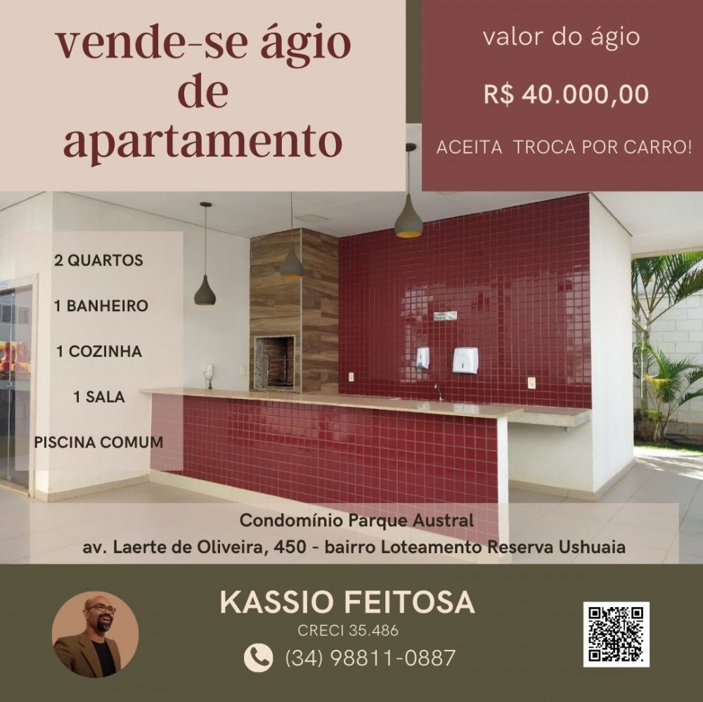 Apartamento - Venda - Loteamento Reserva Ushuaia - Uberaba - MG