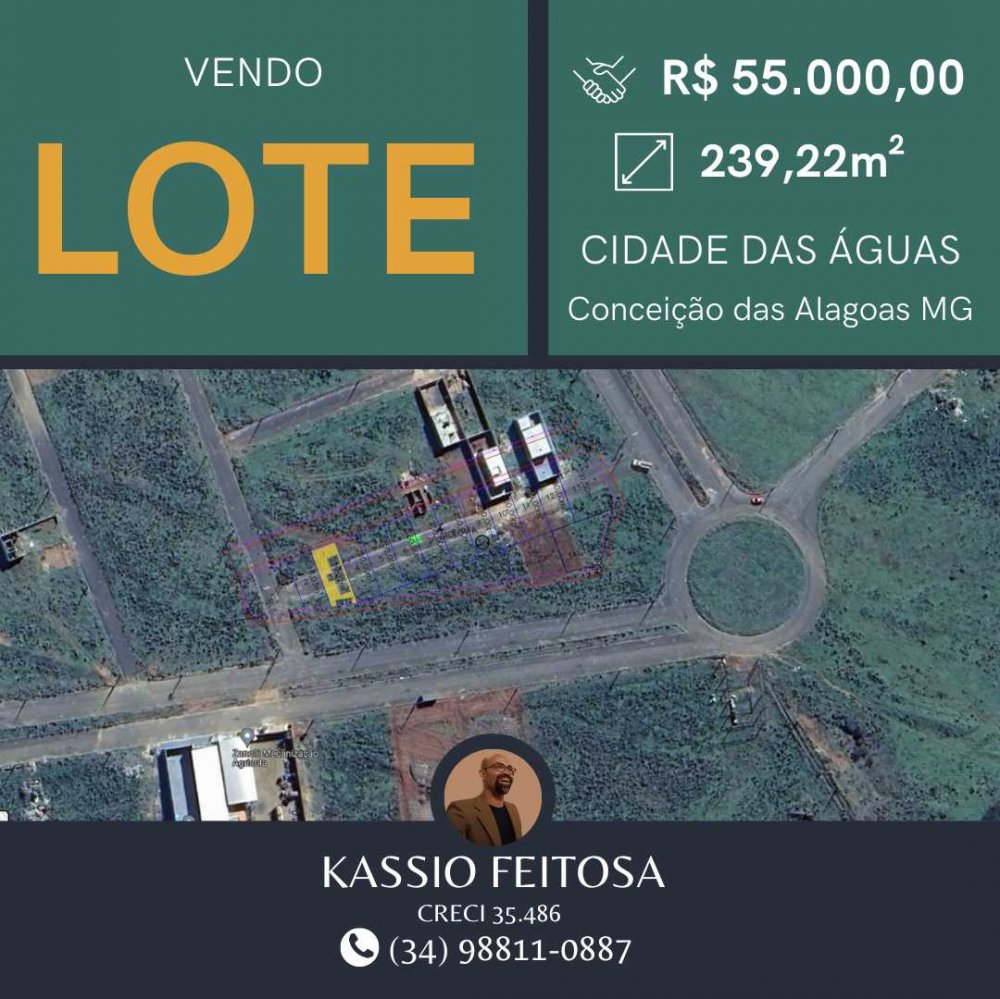 Lote - Venda - Residencial Cidade das guas - Conceio das Alagoas - MG